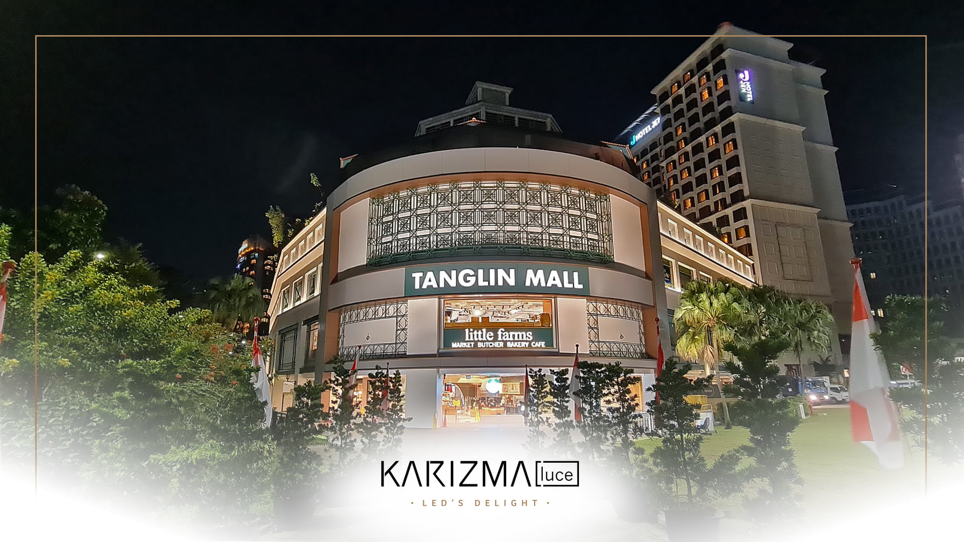 Lighting up Tanglin Mall Singapore.