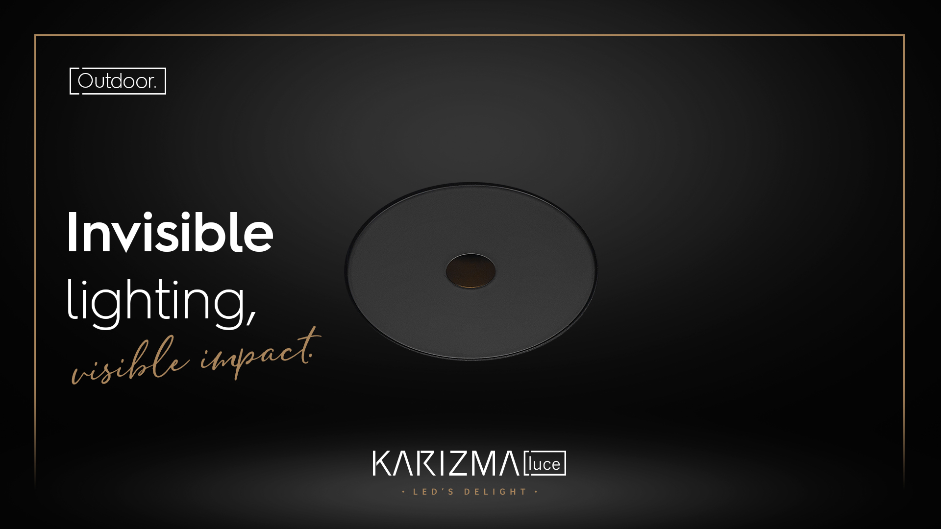 Pinhole and blackhole luminaires part of Karizma Luce.